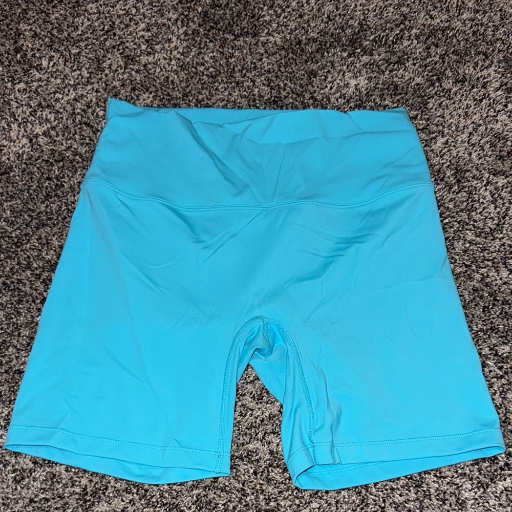 Women's Blue Biker Shorts